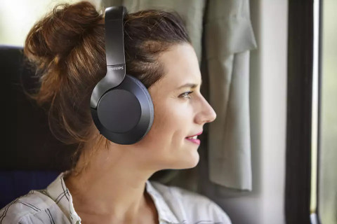 Kufje Philips Taph805Bk/00 | Wireless Hi-Res Anc Voice Assistant Mic Black