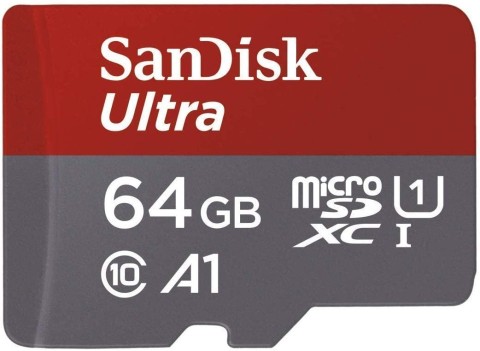 MICRO SD SANDISK ULTRA | 64GB UHS-I CLASS10 100MB/S ME ADATPER SDSQUAR-O64G-GN6MA