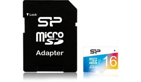 MICRO SD ME ADATPER SILICON POWER ELITE | 16GB UHS-I CLASS10 85MB/S SHOCK/WATERPROOF