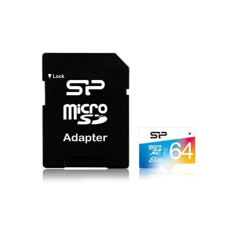 MICRO SD ME ADATPER SILICON POWER ELITE | 64GB UHS-I CLASS10 85MB/S SHOCK/WATERPROOF