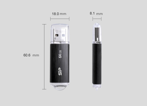 Usb Drive Silicon Power Ultima U02 | 64Gb Usb 2.0 Black