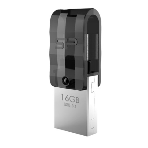 USB DRIVE SILICON POWER MOBILE C31 | 32GB USB 3.2 TYPE-C BLACK
