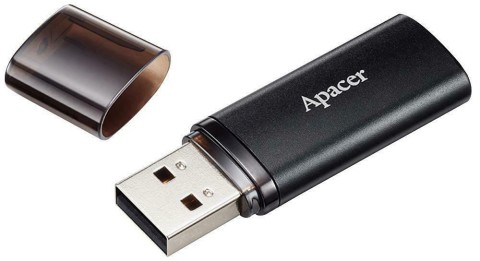 USB DRIVE APACER AH25B | 128GB USB 3.1 BLACK 