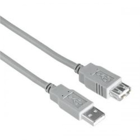 KABLLO USB VAZHDUES HAMA 30619 | M/F 1.8M GREY
