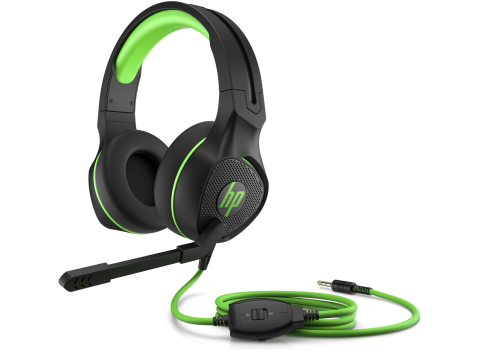 KUFJE GAMING HP PAVILION 400 | MIC AUX BLACK/GREEN