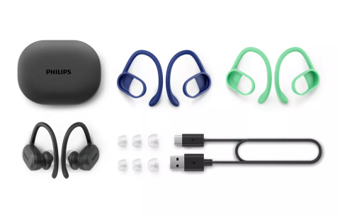 KUFJE BUDS PHILIPS TAA7306BK/00 | WIRELESS SPORT IPX5 MIC IN-EAR UV CLEANING BLACK