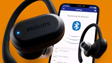 KUFJE BUDS PHILIPS TAA7306BK/00 | WIRELESS SPORT IPX5 MIC IN-EAR UV CLEANING BLACK