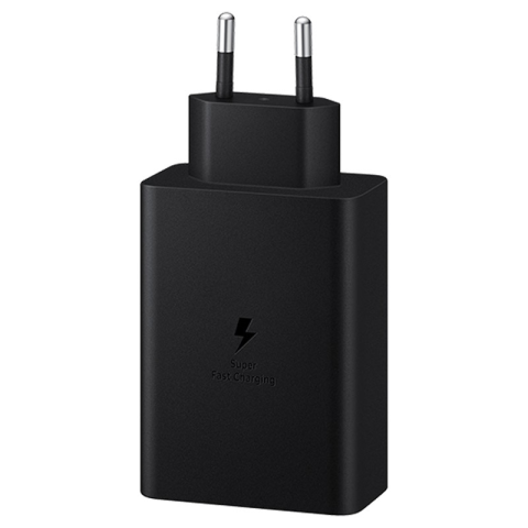 MBUSHES FAST CHARGING SAMSUNG EP-T6530NBEGEU| 65W 2XTYPE C - USB-A BLACK