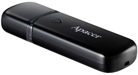 USB DRIVE APACER AH355 | 32GB USB 3.0 BLACK 