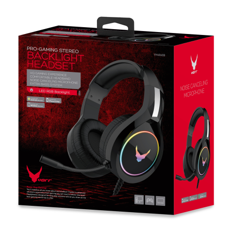 KUFJE GAMING VARR VH6060B | RGB MIC BLACK