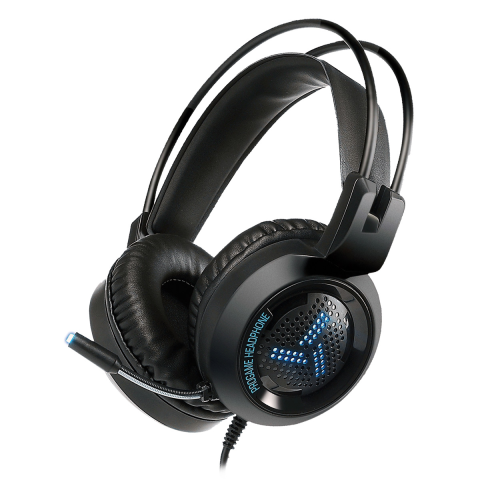 KUFJE GAMING VARR VH8020 | LED MIC BLACK