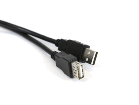 KABLLO USB VAZHDUES OMEGA OUAFB3 | M/F 3M BLACK