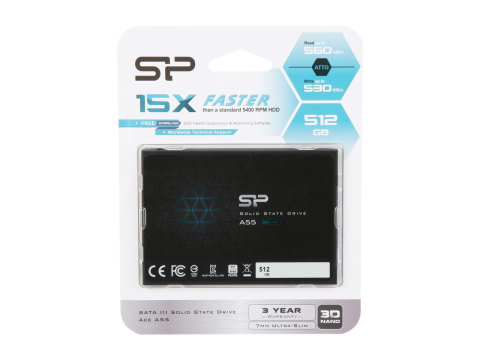 SSD SILICON POWER ACE A55 | 512GB 560MB/s SATA III 6GB/S 2.5" 7MM