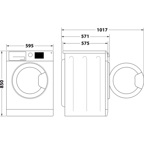 RROBALARËSE WHIRLPOOL FFS 7259 B EE 7KG 1200RPM