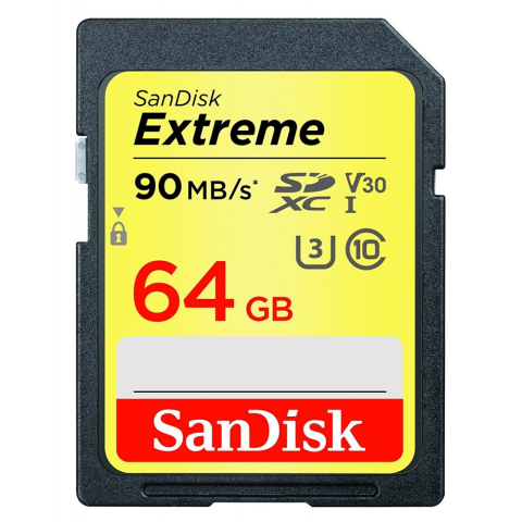 SD CARD SANDISK | 64GB UHS-I U3 CLASS10 90MB/S