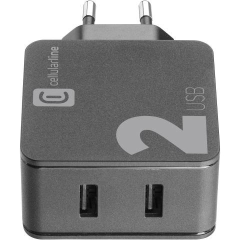 MBUSHES CELLULARLINE MULTIPOWER ACHUSB224WK | 24W 2-PORTE USB-A I ZI