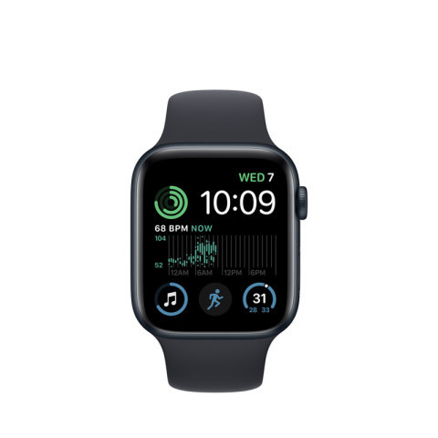 Apple Watch SE2 GPS 40mm Midnight Aluminium Case with Midnight Sport Band - Regular