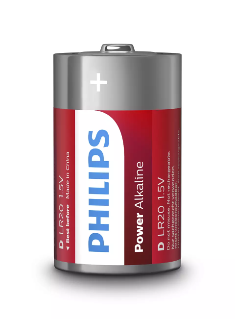 BATERI PHILIPS LR20P2B/10 | POWER ALKALINE D / 2