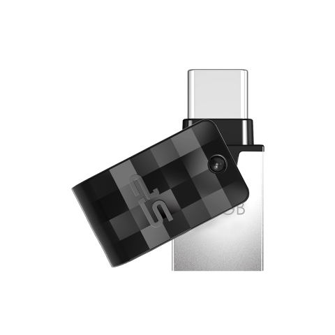 USB DRIVE SILICON POWER MOBILE C31 | 64GB USB 3.2 TYPE-C BLACK