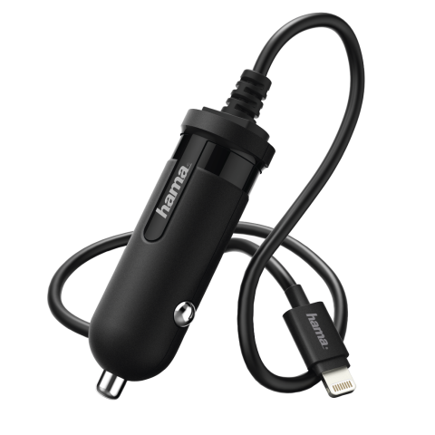 HAMA CAR CHARGER. LIGHTNING. 1 A. BLACK