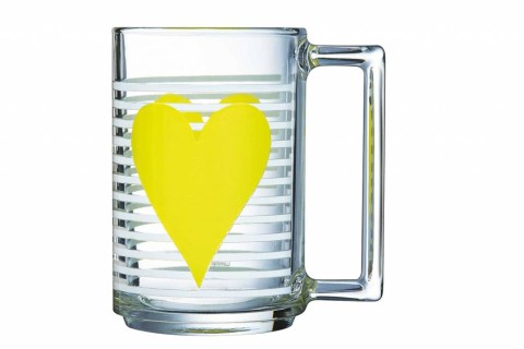 FILXHAN LUMINARC MON CEUR MUG 32 CL YELLOW 1/1