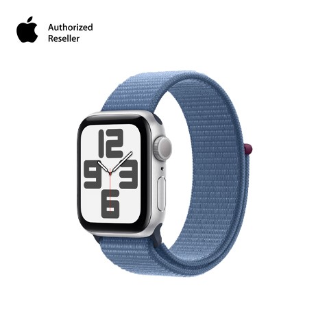 Apple Watch SE3 GPS 40mm Silver Alu Case w Winter Blue Sport Loop