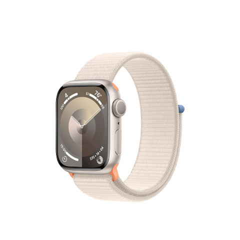 Apple Watch S9 GPS 41mm Starlight Alu Case w Starlight Sport Loop