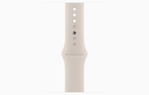Apple Watch S9 GPS 45mm Starlight Alu Case w Starlight Sport Band - S/M