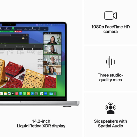 Apple MACBOOK PRO 14: SILVER/M3 8C/10C GPU/8GB/512GB-ZEE