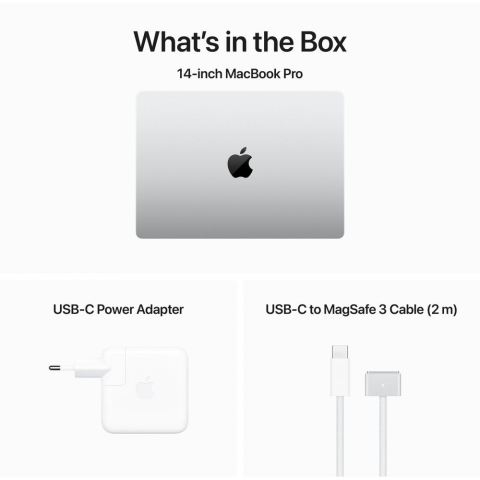 Apple MACBOOK PRO 14: SILVER/M3 8C/10C GPU/8GB/512GB-ZEE