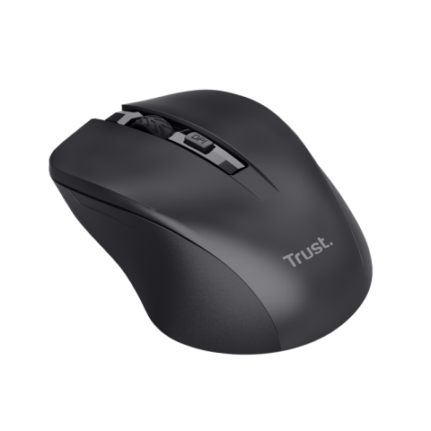 MOUSE TRUST MYDO SILENT CLICK | WIRELESS 2.4GHZ 1800DPI BLACK 