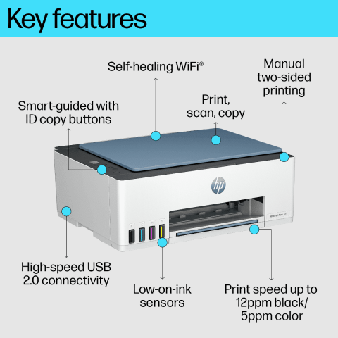 PRINTER HP SMART TANK AIO 585  |  COLOR  WIFI 