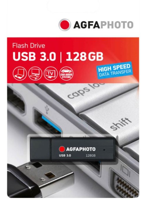 USB DRIVE AGFAPHOTO | 128GB USB 3.0 BLACK