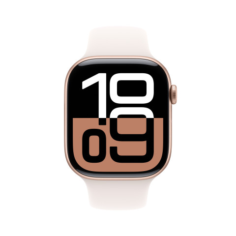 Apple Watch S10 GPS 46mm Rose Gold Alu Case with Light Blush Sport Band - S/M 2
