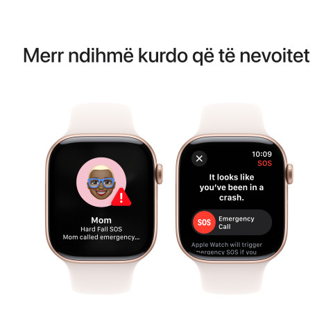 Apple Watch S10 GPS 46mm Rose Gold Alu Case with Light Blush Sport Band - S/M 5