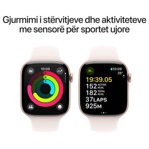 Apple Watch S10 GPS 46mm Rose Gold Alu Case with Light Blush Sport Band - S/M 3