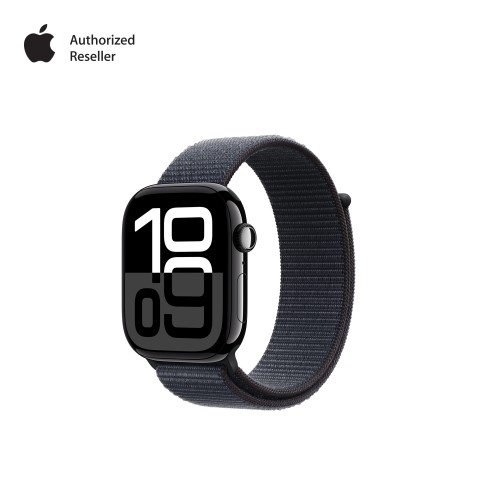 Apple Watch S10 GPS 42mm Jet Black Alu Case with Ink Sport Loop