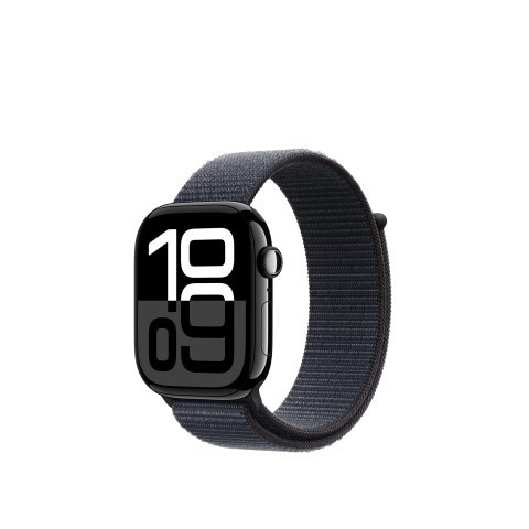 Apple Watch S10 GPS 42mm Jet Black Alu Case with Ink Sport Loop
