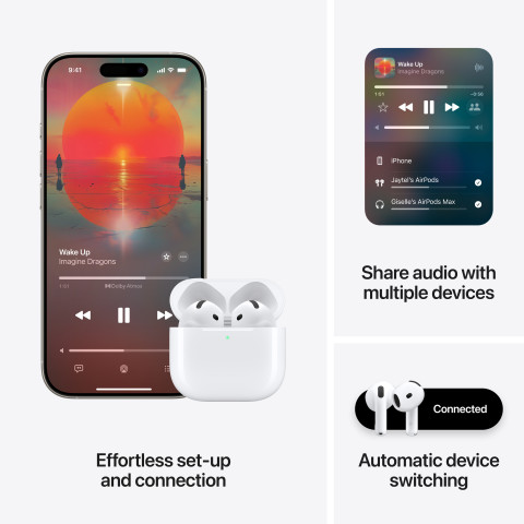 Apple AirPods 4 (USB-C) with Active Noise Cancellation