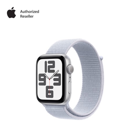 Apple Watch SE2 v3 GPS 40mm Silver Alu Case with Blue Cloud Sport Loop