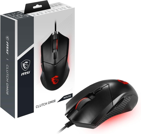 MOUSE GAMING MSI CLUTCH GM08 | max. 4200  WIRED BLACK