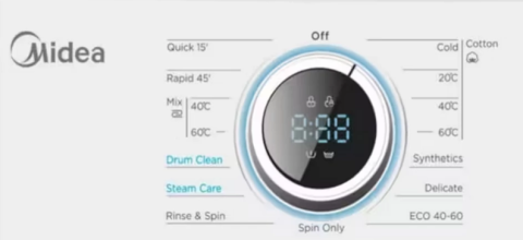RROBALARËSE MIDEA MF100T70B/W-HR 1200RPM 7KG | ME HAPJE NGA LART