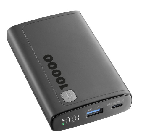 POWER BANK CELLULARLINE ELITE PBDISPL01PD10000K | 10000MAH 20W I ZI