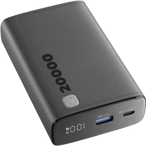 POWER BANK CELLULARLINE ELITE PBDISPL01PD20000K | 20000MAH 20W I ZI