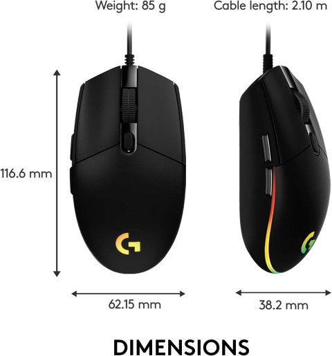 MOUSE GAMING LOGITECH G203 | BLACK
