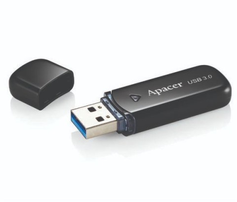 USB DRIVE APACER AH355 | 64GB USB 3.0 BLACK 