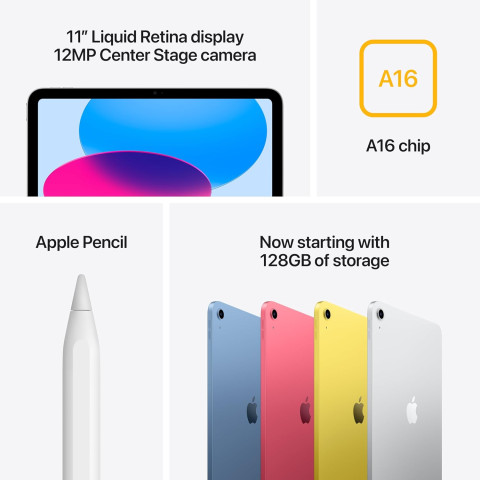 Apple 11-inch iPad (A16) Wi-Fi 128GB - Silver