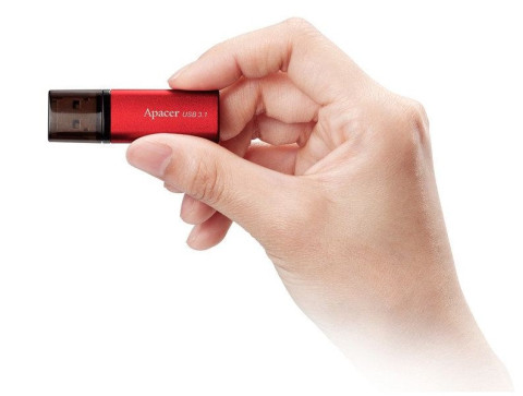 APACER FLASH DRIVE USB 3.1 64GB. AH25b. RED