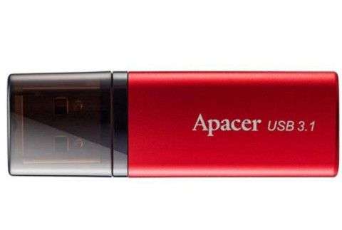 APACER FLASH DRIVE USB 3.1 64GB. AH25b. RED