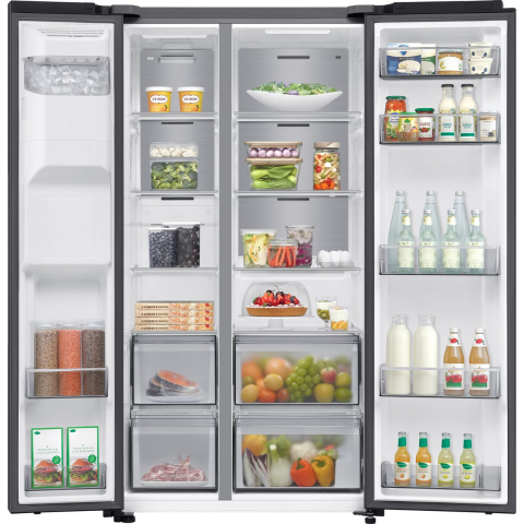 FRIGORIFER SAMSUNG RS70F64KEFEO SIDE BY SIDE 640L NO FROST BLACK D
